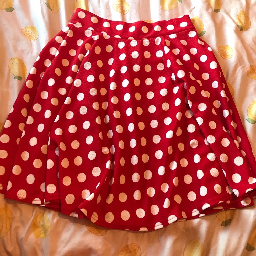 Polka dot skater skirt